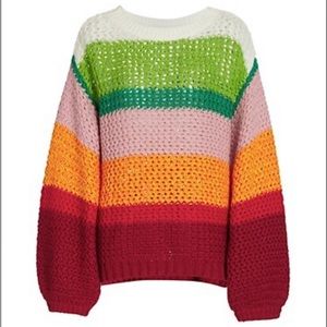 Farm Rio rainbow sweater 🌈